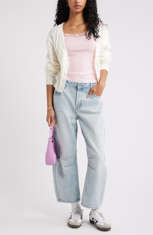 Bp. Lace Trim Camisole In Pink