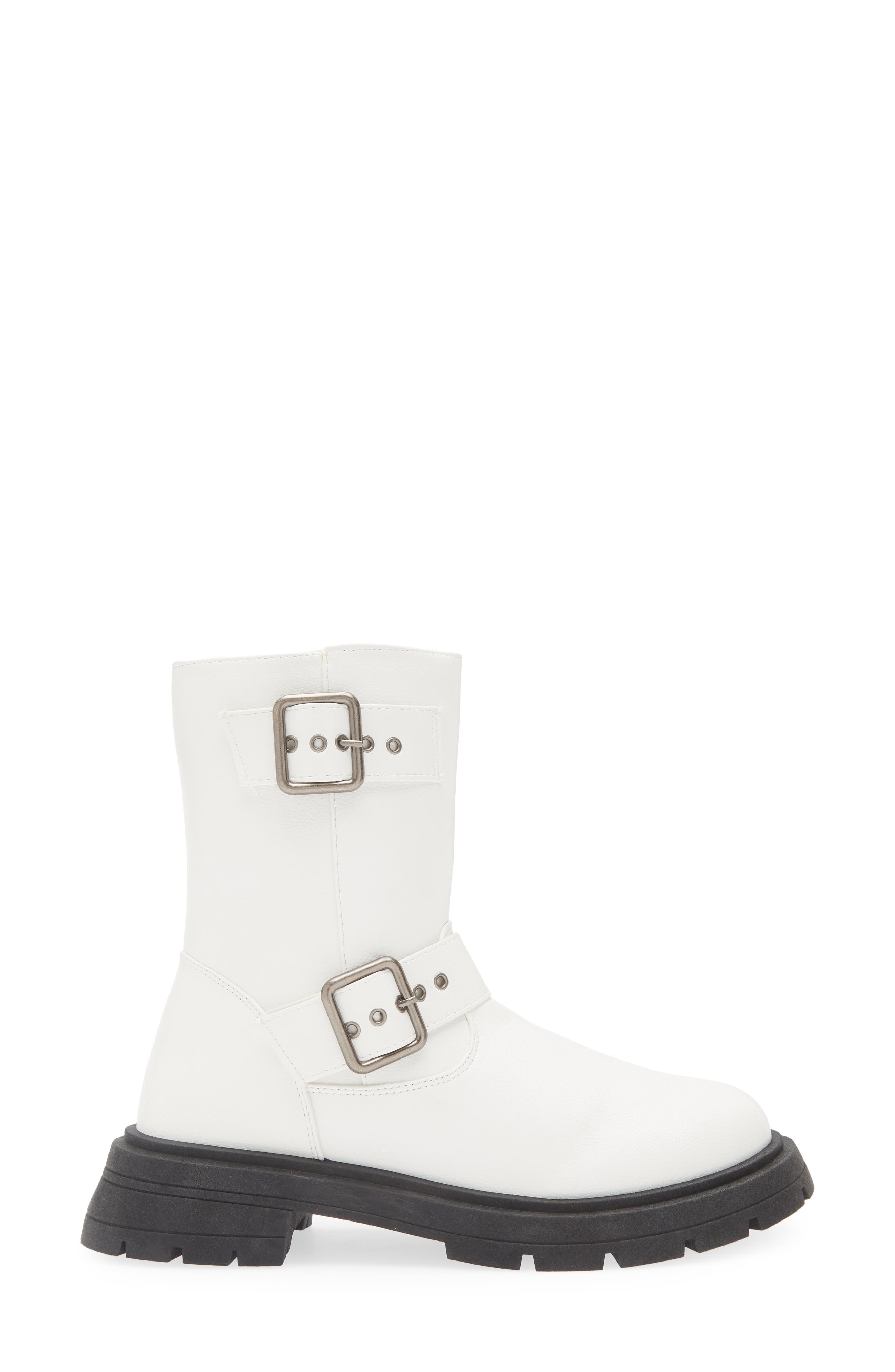 Osaka Lug Sole Combat Boot, Alternate, color, WHITE