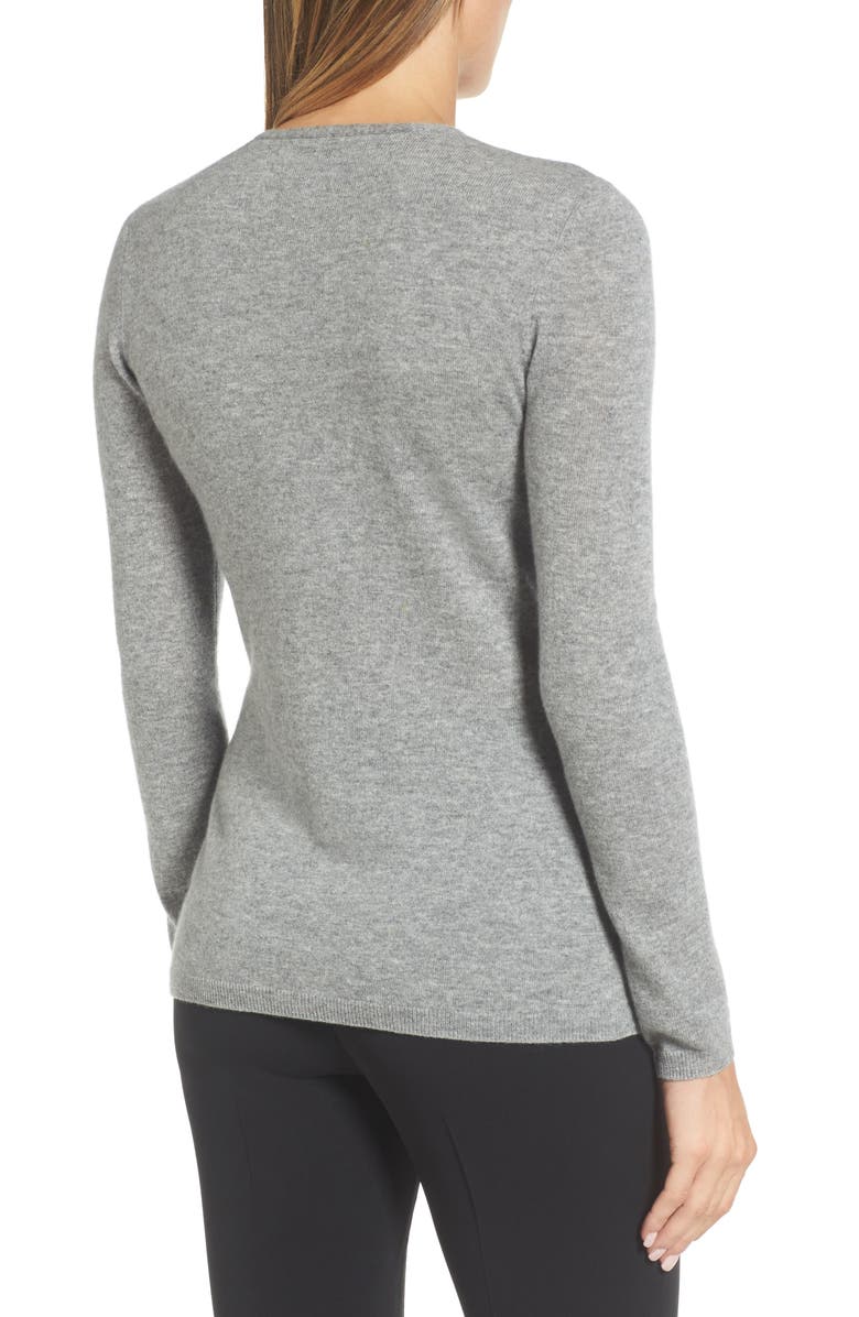Nordstrom Signature Cashmere V-Neck Sweater, Alternate, color,