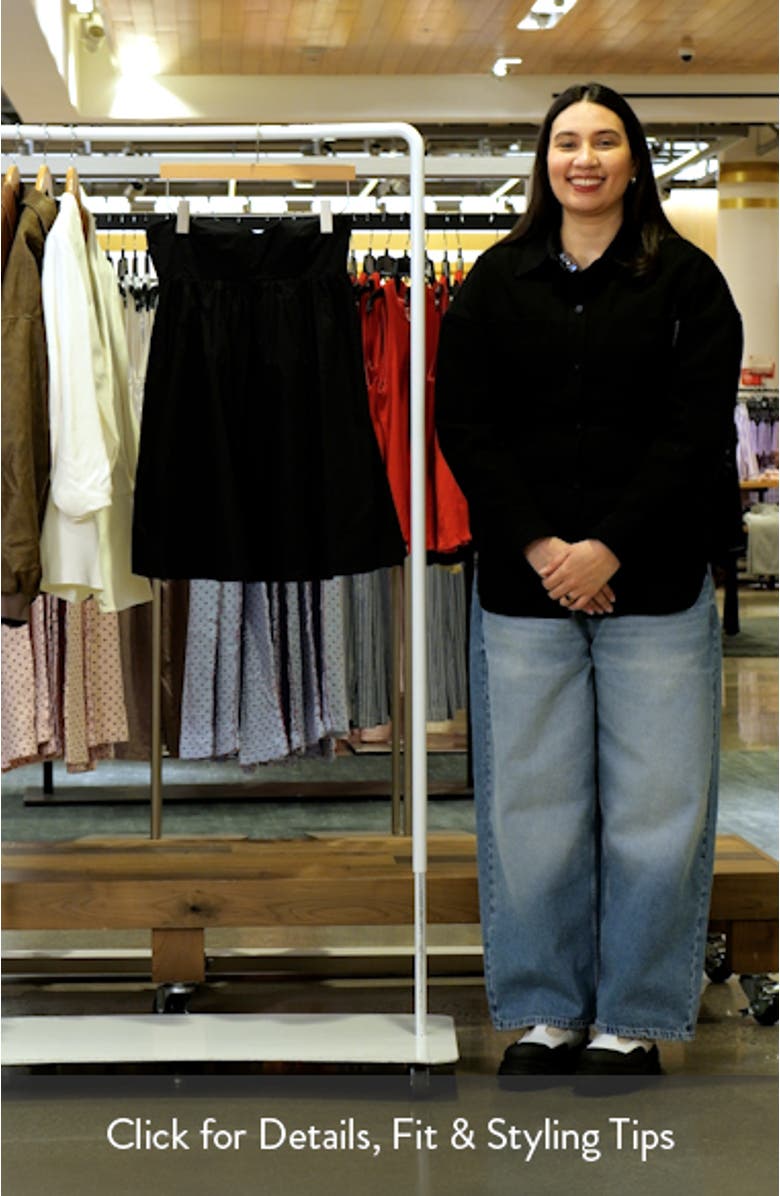 Strapless Cotton Poplin Babydoll Minidress, sales video thumbnail