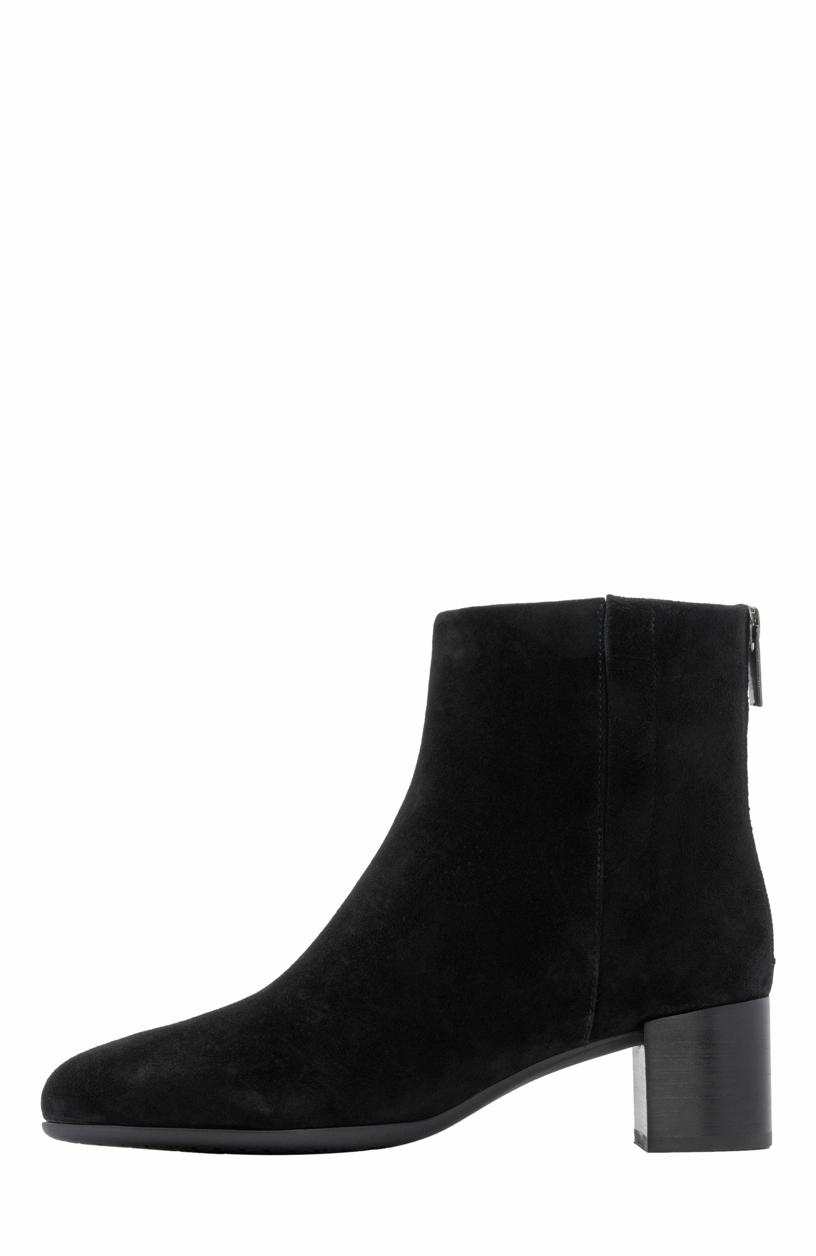 ABEO Plaza Back Zip Boot, Alternate, color, Black Suede - Regular
