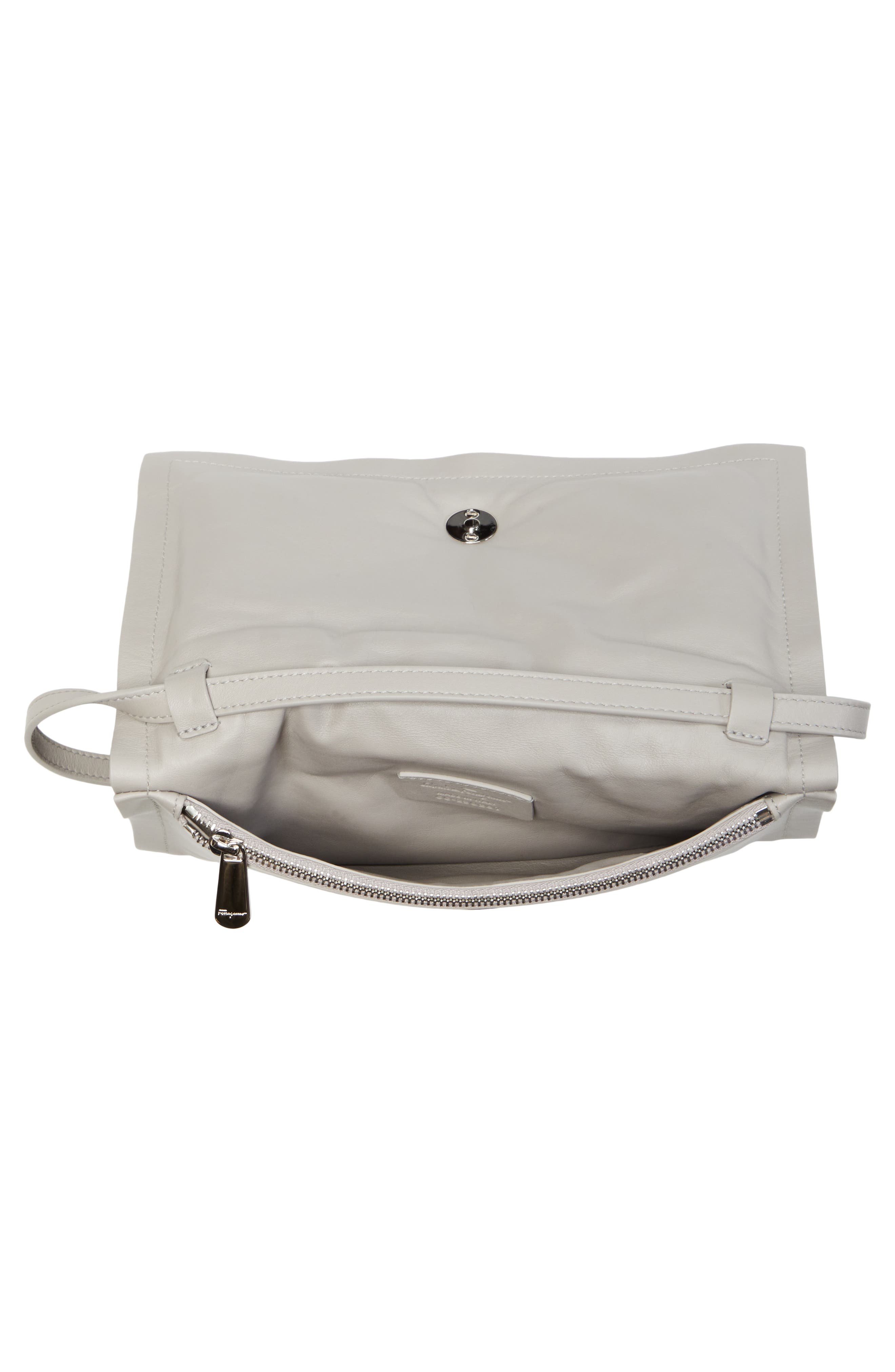 FERRAGAMO Salvatore Ferragamo Viva Bow Puffy Leather Convertible Shoulder Bag, Alternate, color, 