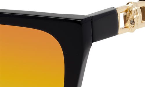 Kurt Geiger London 58mm Cat Eye Sunglasses In Black/rainbow Fl