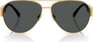 Versace 61mm Pilot Sunglasses