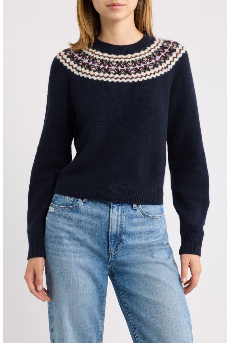 Boniface Cashmere Sweater, Main, color, NAVY