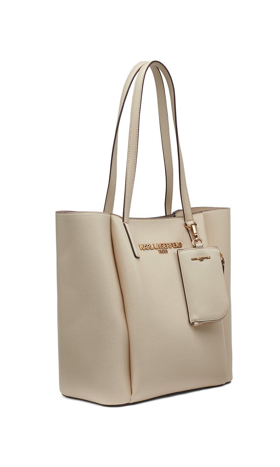 KARL LAGERFELD PARIS Louise Tote, Alternate, color, Brie