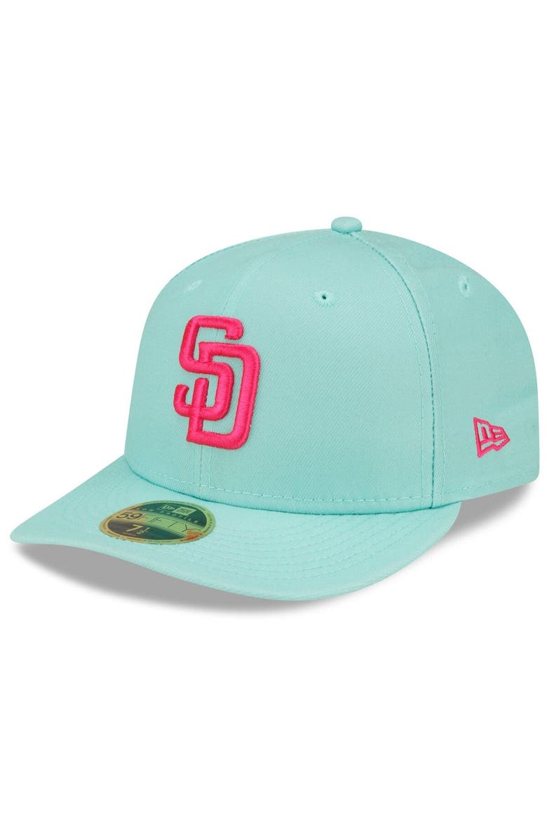 New Era Men's New Era Mint San Diego Padres 2022 City Connect Low Profile 59FIFTY Fitted Hat, Alternate, color, 