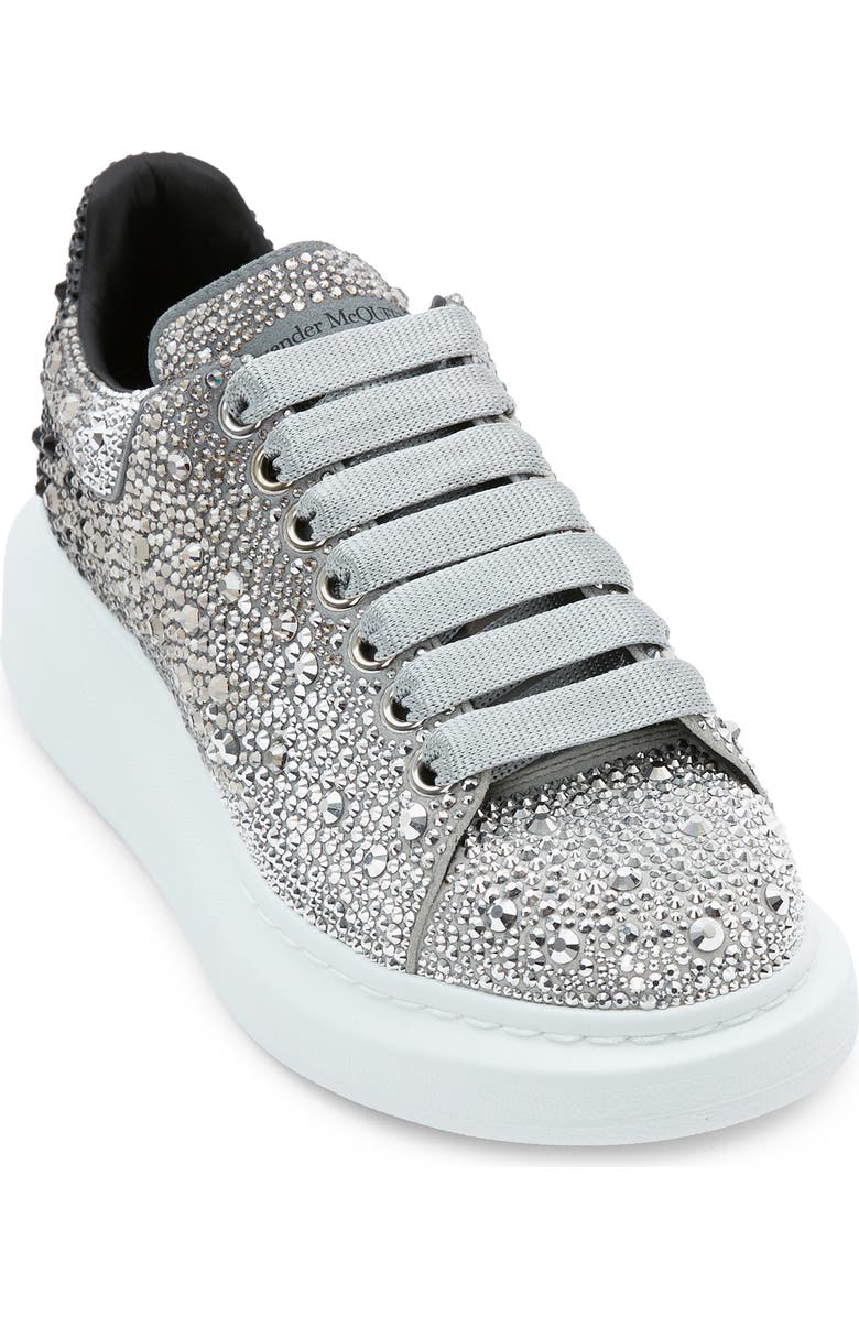 McQueen Alexander McQueen Oversize Crystal Sneaker, Alternate, color,