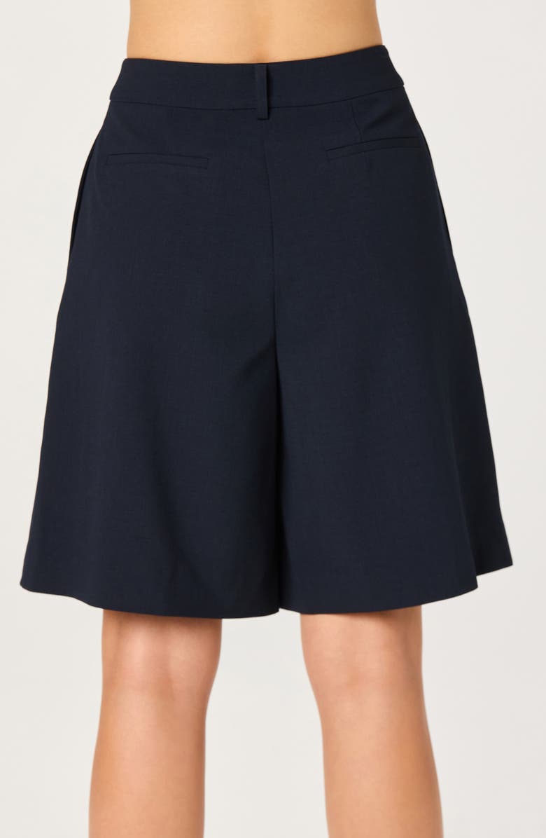 ASTR the Label Quillie Pleated Bermuda Shorts, Alternate, color, Navy