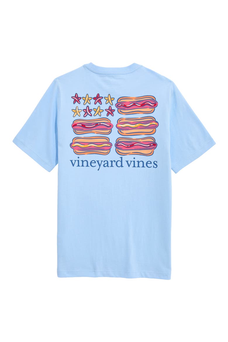 Kids' Hot Dog Graphic Cotton T-Shirt, Alternate, color, JAKE BLUE
