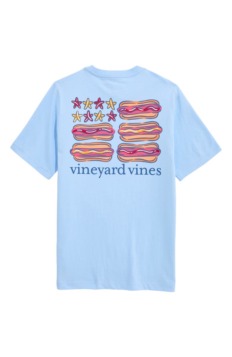 vineyard vines Kids' Hot Dog Graphic Cotton T-Shirt, Alternate, color, Jake Blue