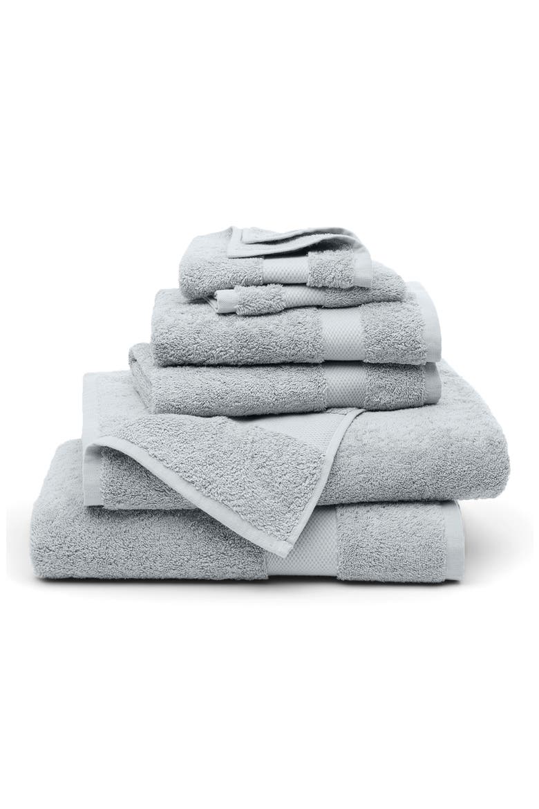 Plush 6-Piece Organic Cotton Bath Towel Set, Main, color, SHORE