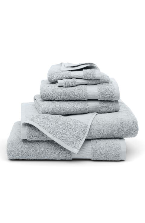 Plush 6-Piece Organic Cotton Bath Towel Set
