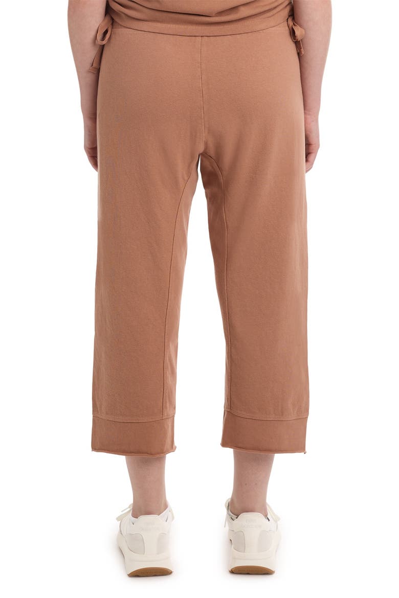 Crop Raw Jogger Easy Fit Pants, Alternate, color, Raw Umber