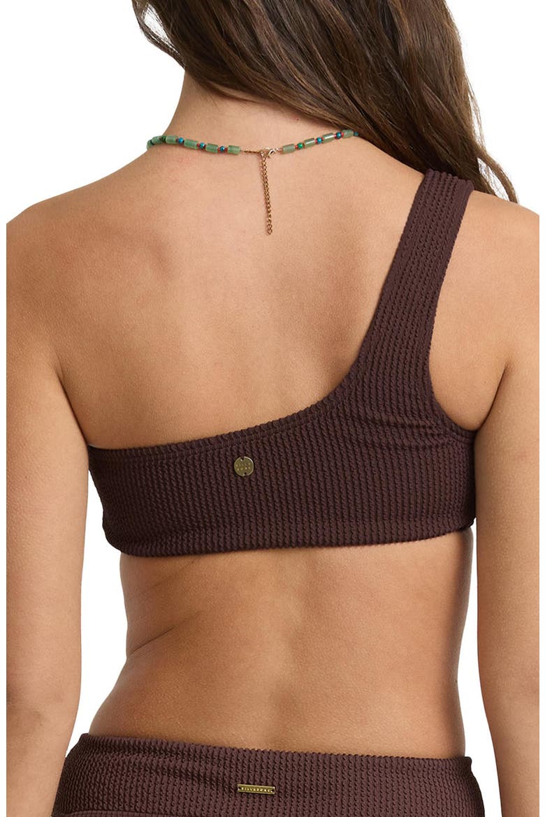 Summer Hi One Shoulder Swim Top, Alternate, color, TEAK