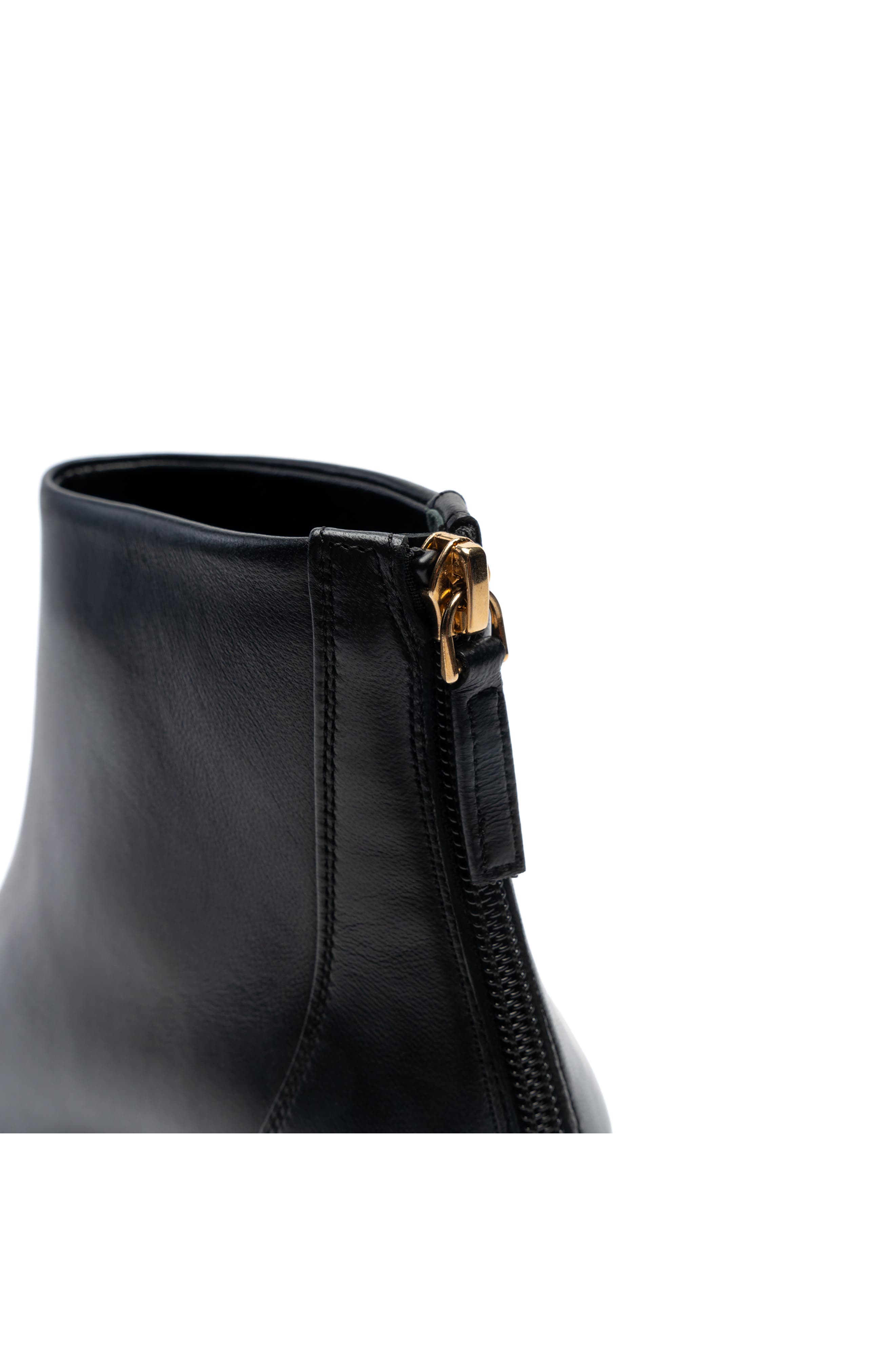 Bruno Magli Francesca Pointed Toe Kitten Heel Bootie, Alternate, color, Black