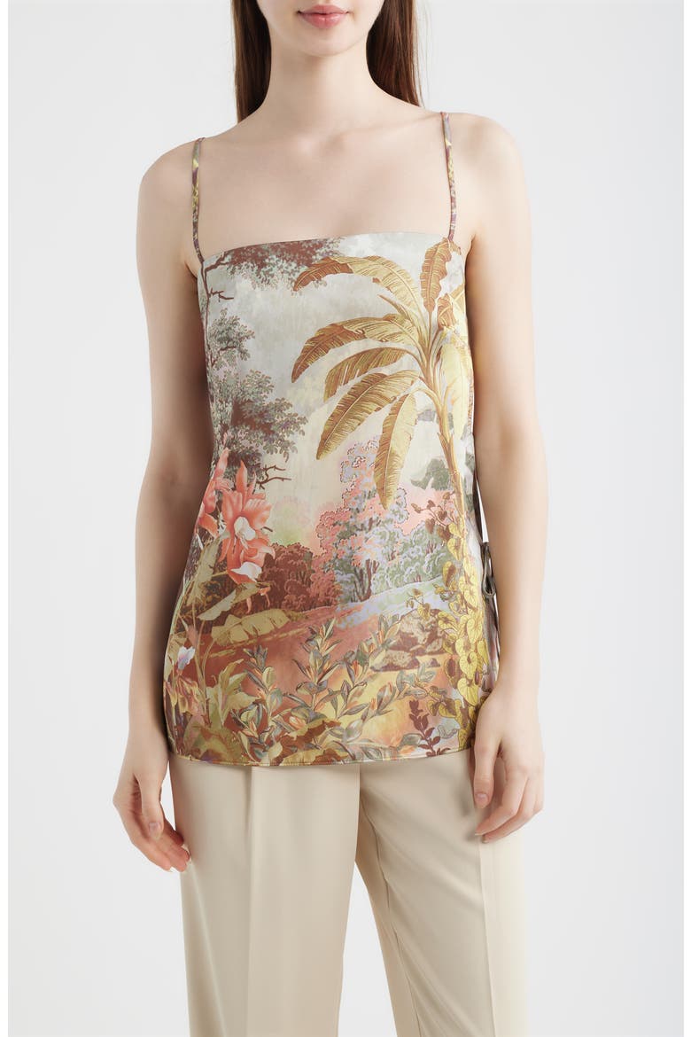 Gwen Longline Camisole, Main, color, CORAL MULTI