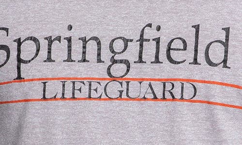 Elwood Vintage Springfield Lifeguard Tee In Gray