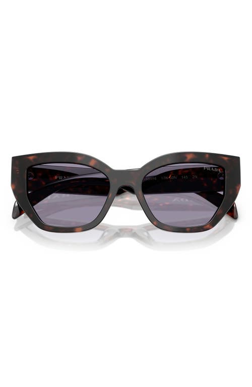 Prada Tortoiseshell-effect Cat-eye Sunglasses In Grey Green