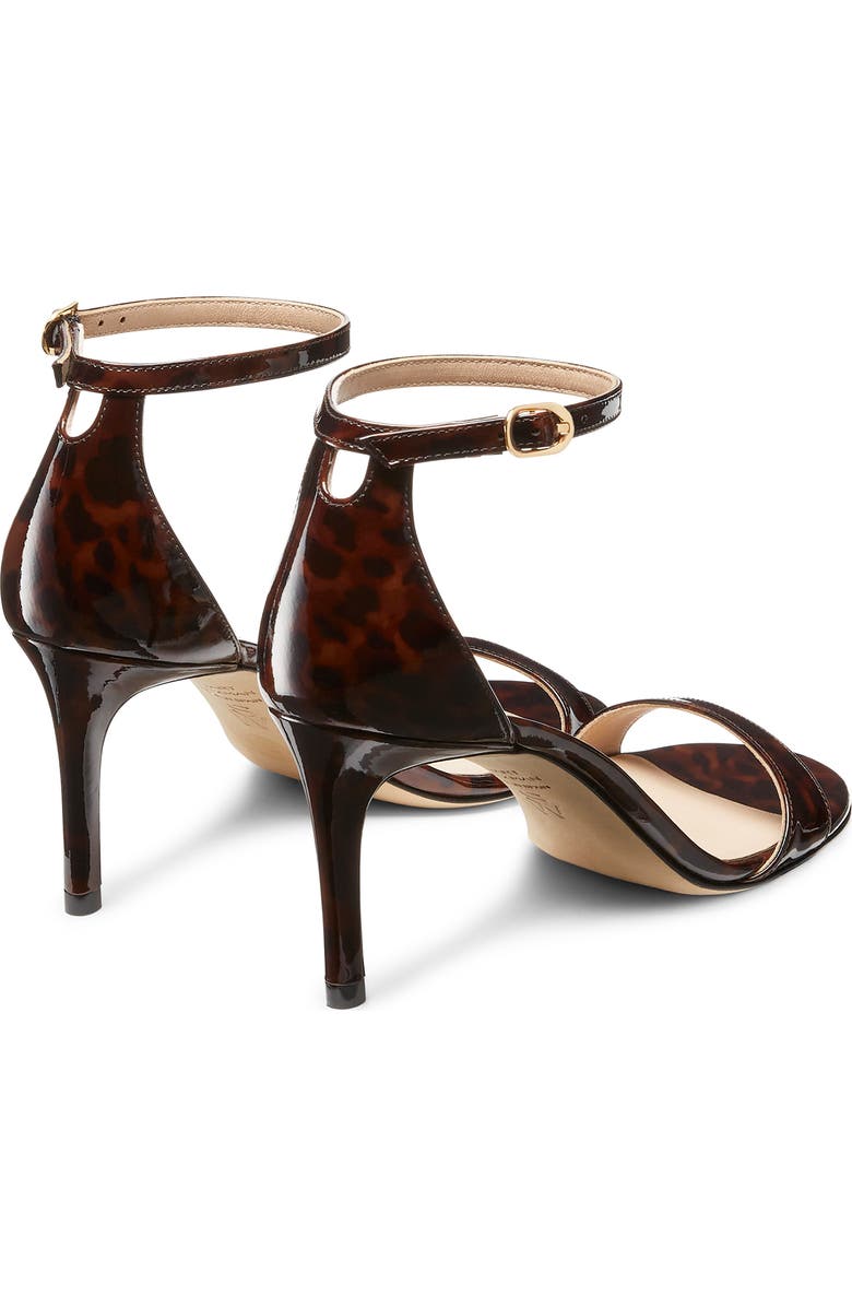 Stuart Weitzman Nudist II 75 Sandal, Alternate, color, Dark Brown