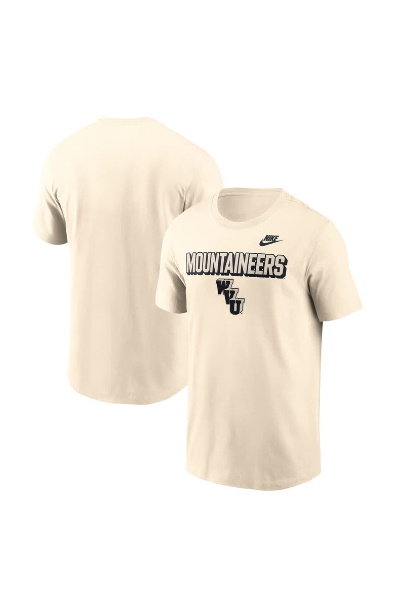 Nike Men's Nike Natural West Virginia Mountaineers Bold Fashion T-Shirt, Alternate, color, Natural