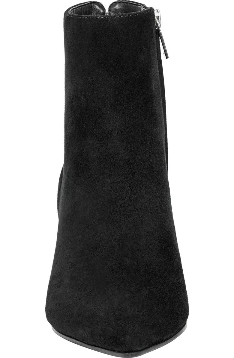 Marc Fisher LTD Leonna Pointed Toe Bootie, Alternate, color, Black Suede