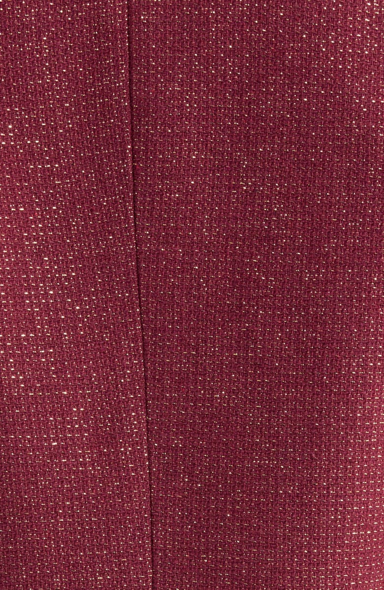 L'AGENCE Sylvia Metallic Blazer, Alternate, color, Malbec/ Gold