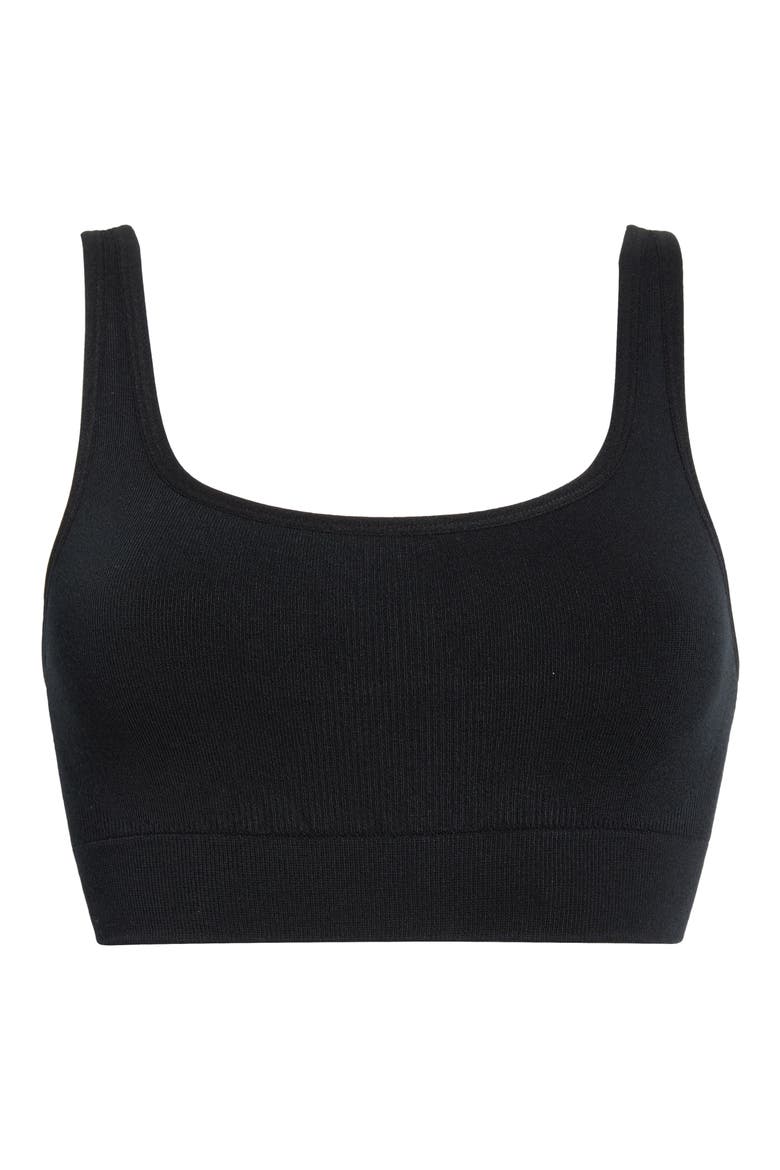 Seamless Bralette, Alternate, color, IMMERSED BLACK