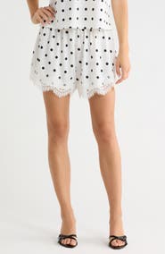WAYF Lace Inset Shorts