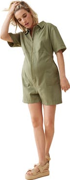 Ingrid & Isabel Short Sleeve Utility Romper