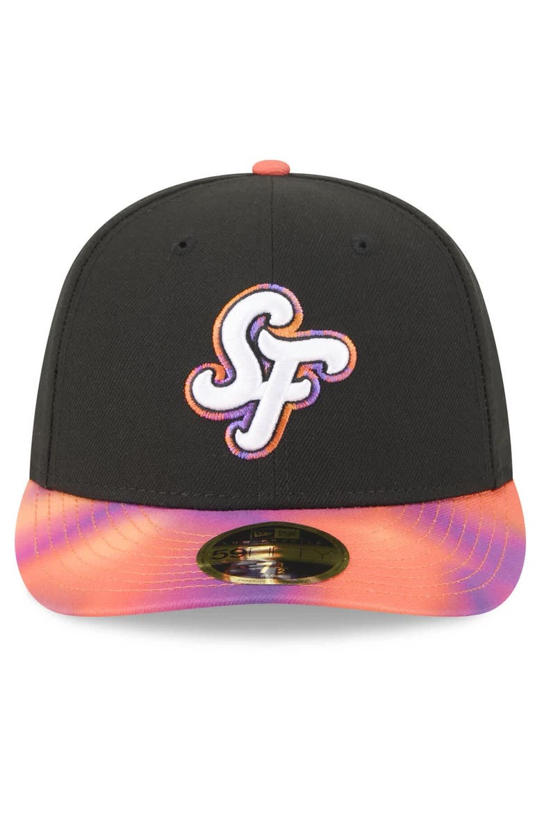 Men's New Era  Black/Orange San Francisco Giants 2025 City Connect Low Profile 59FIFTY Fitted Hat, Alternate, color, Black