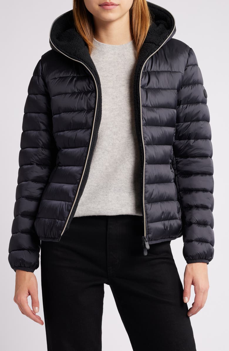 Save The Duck Elvira Quilted Water Repellent Hooded Puffer Jacket, Alternate, color, 