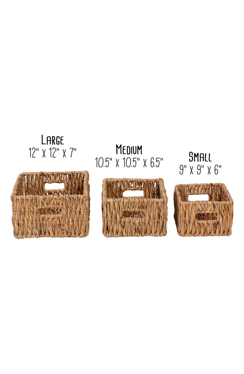 HONEY-CAN-DO Three Piece Nested Baskets, Alternate, color, 