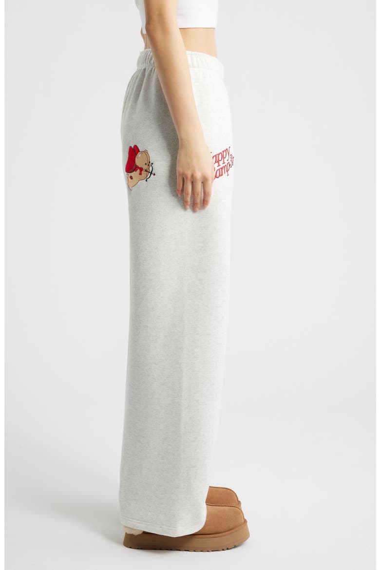 Sweet Like Cherry Wide Leg Sweatpants, Alternate, color, HEATHER GRAY