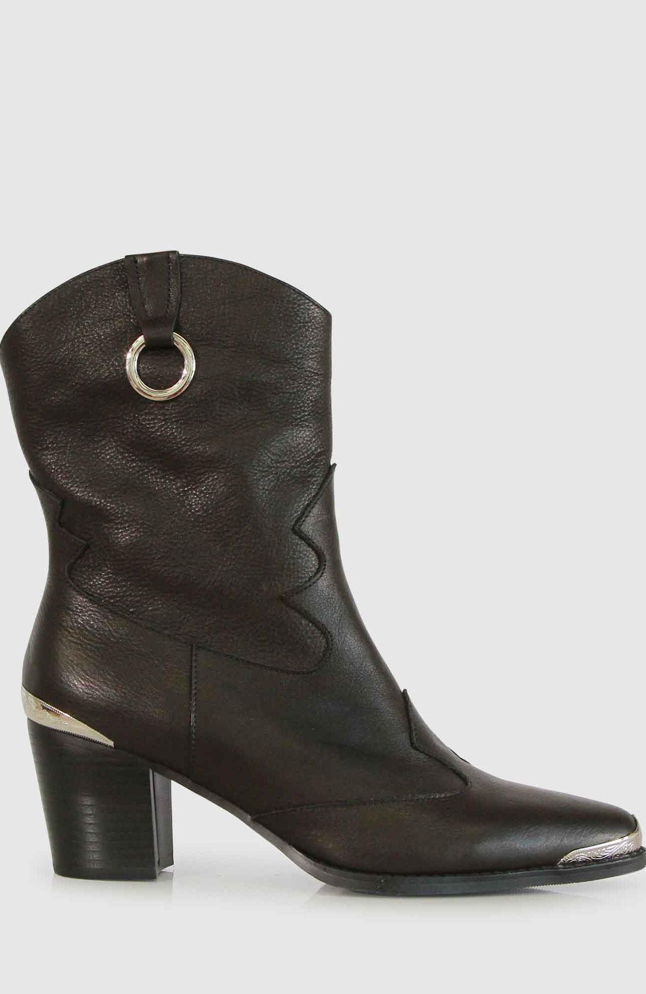 Belle & Bloom Dallas Western Boot, Main, color, Vintage Black