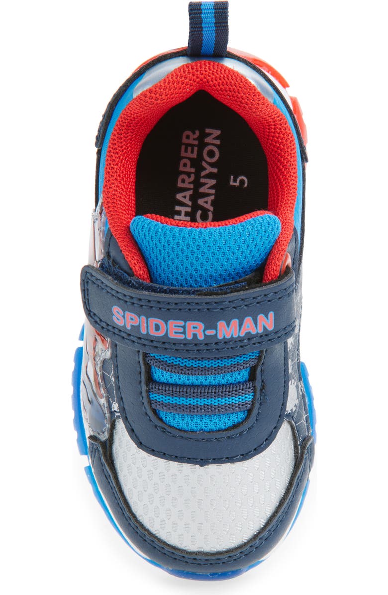 Harper Canyon Kids' Spider-Man Light-Up Sneaker, Alternate, color, Blue