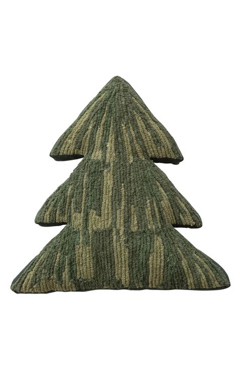 Tree Shape Accent Pillow