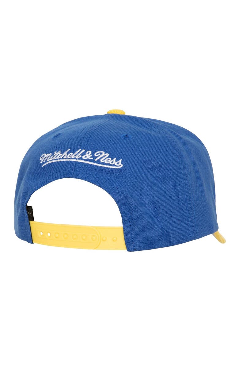 Mitchell 
Ness Men
s Mitchell 
Ness Royal Golden State Warriors Corduroy Pro Crown Adjustable Hat, Alternate, color, Royal