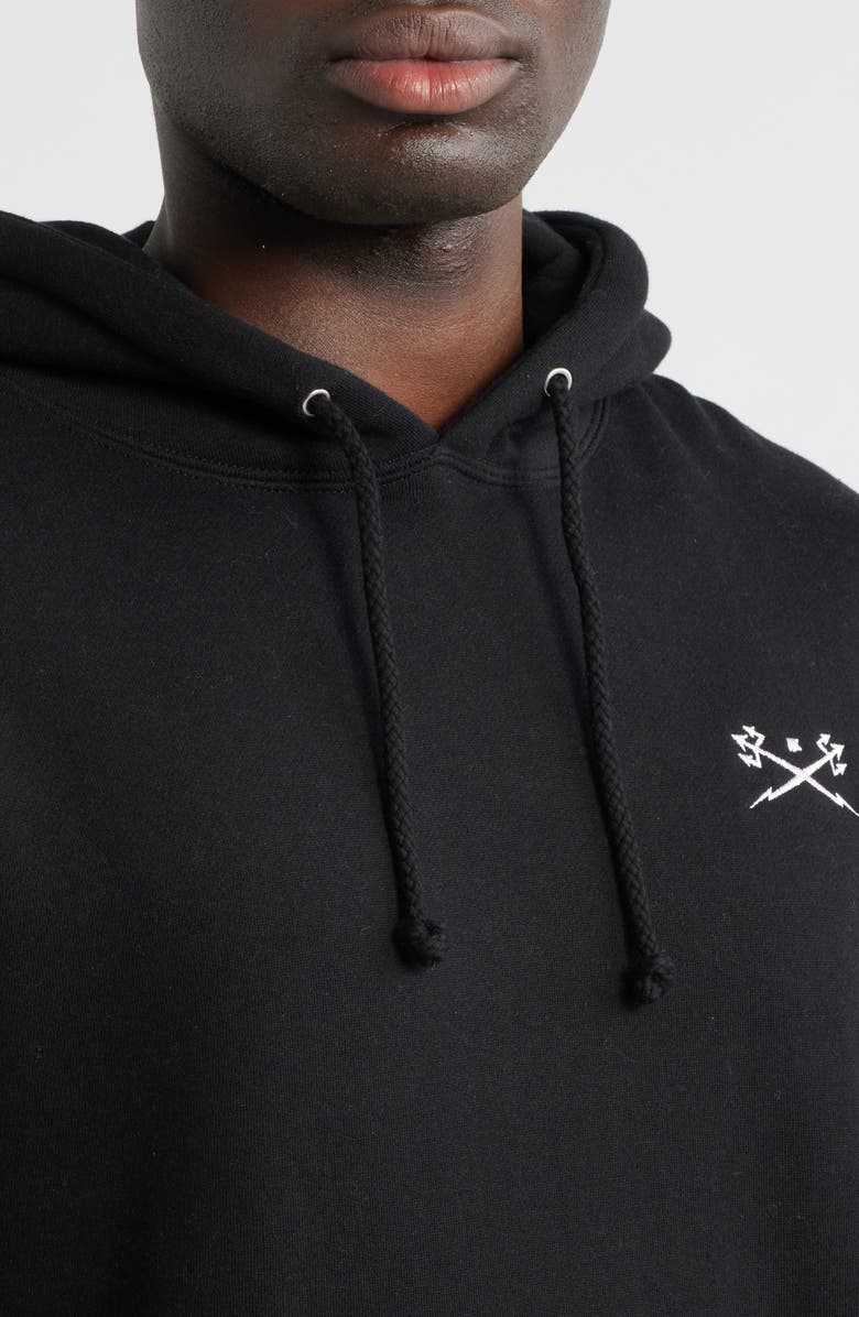 DARK SEAS Go-To V2 Fleece Graphic Hoodie, Alternate, color, Black