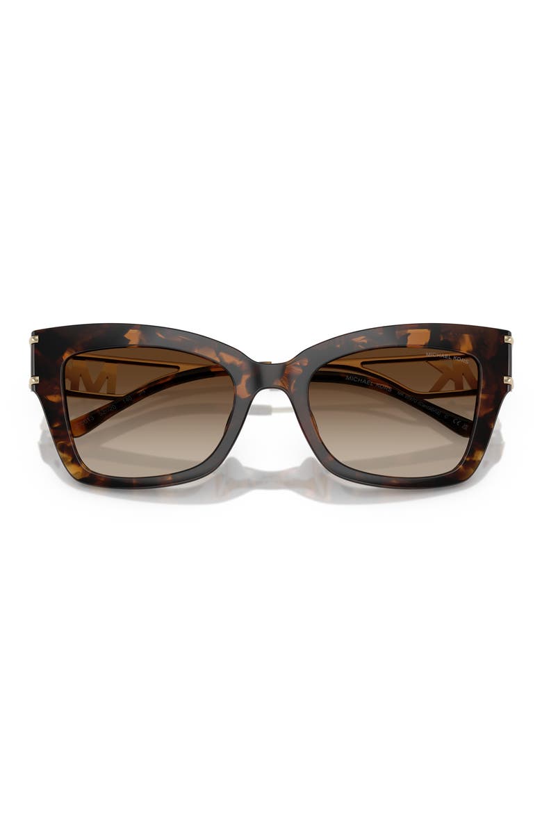 52mm Square Sunglasses, Alternate, color, DK TORT