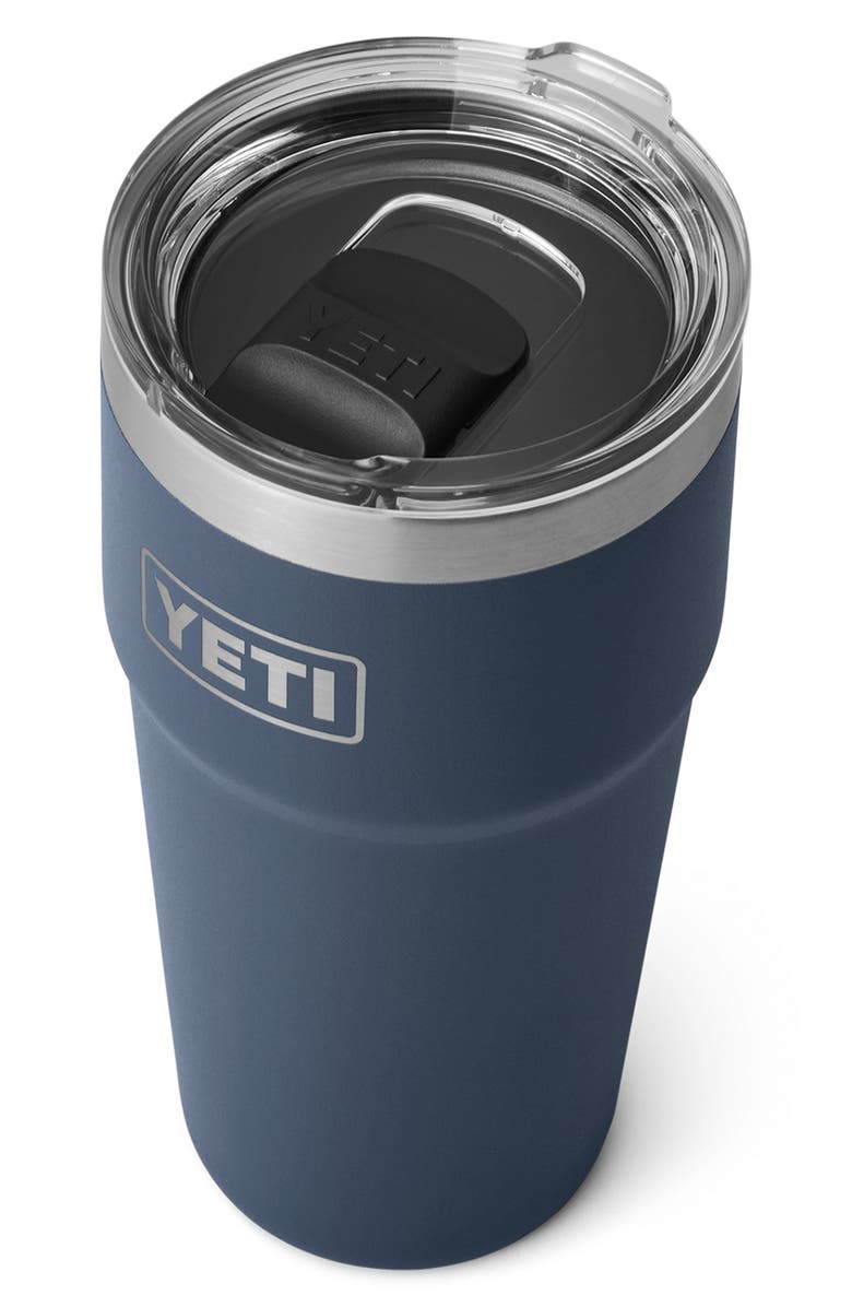 YETI Rambler 20-Ounce Stackable Cup, Alternate, color, Navy