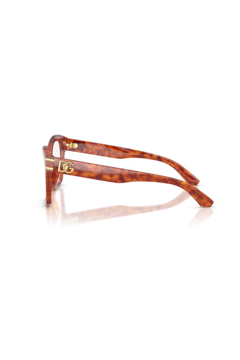 52mm Square optical glasses, Alternate, color, Brown