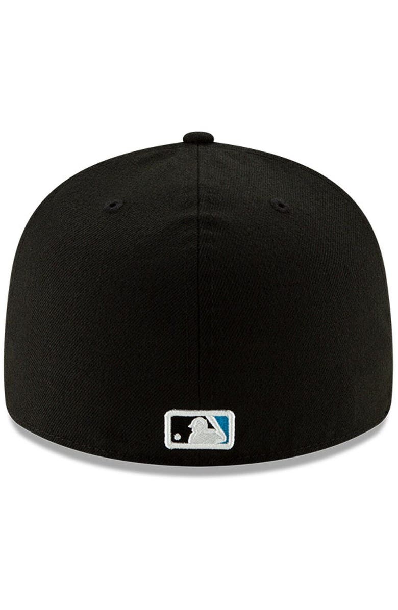 New Era Men's New Era Black Miami Marlins Authentic Collection On-Field Low Profile 59FIFTY Fitted Hat, Alternate, color, Black