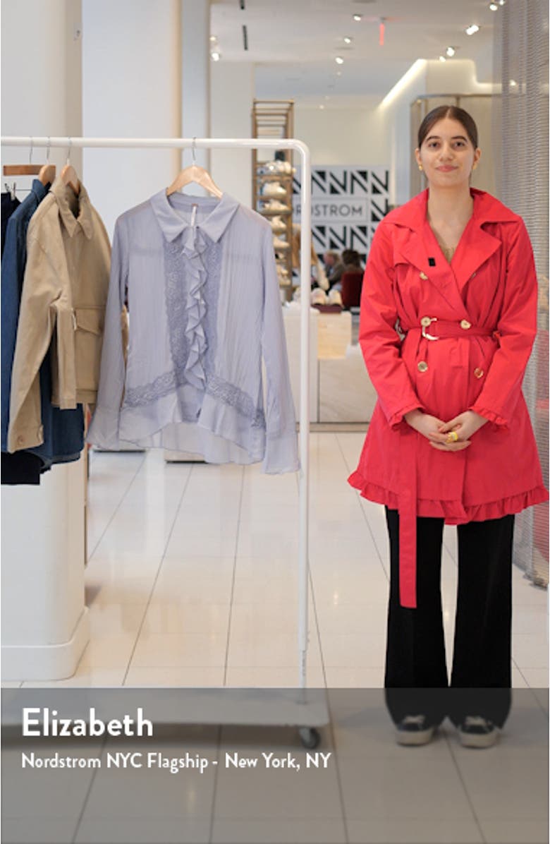 Bad at Love Ruffle Button-Up Shirt, sales video thumbnail