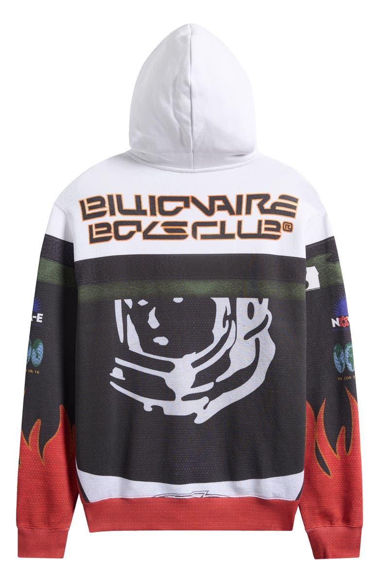 Billionaire Boys Club Mercer Street Cotton Graphic Hoodie, Alternate, color, White