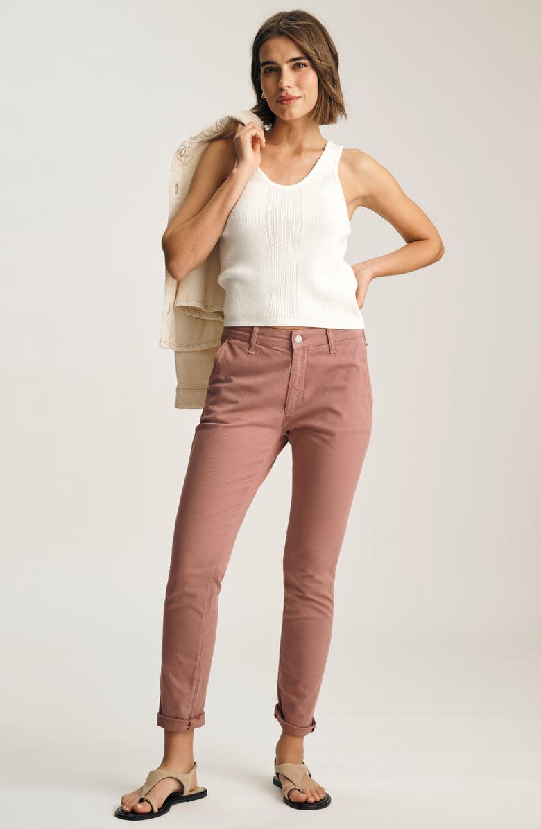 Mavi Jeans Kathleen Mid Rise Slim Stretch Twill Chino Pants, Alternate, color,