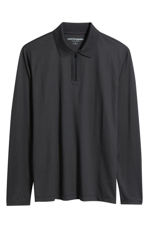 Cochran Long Sleeve Zip Polo