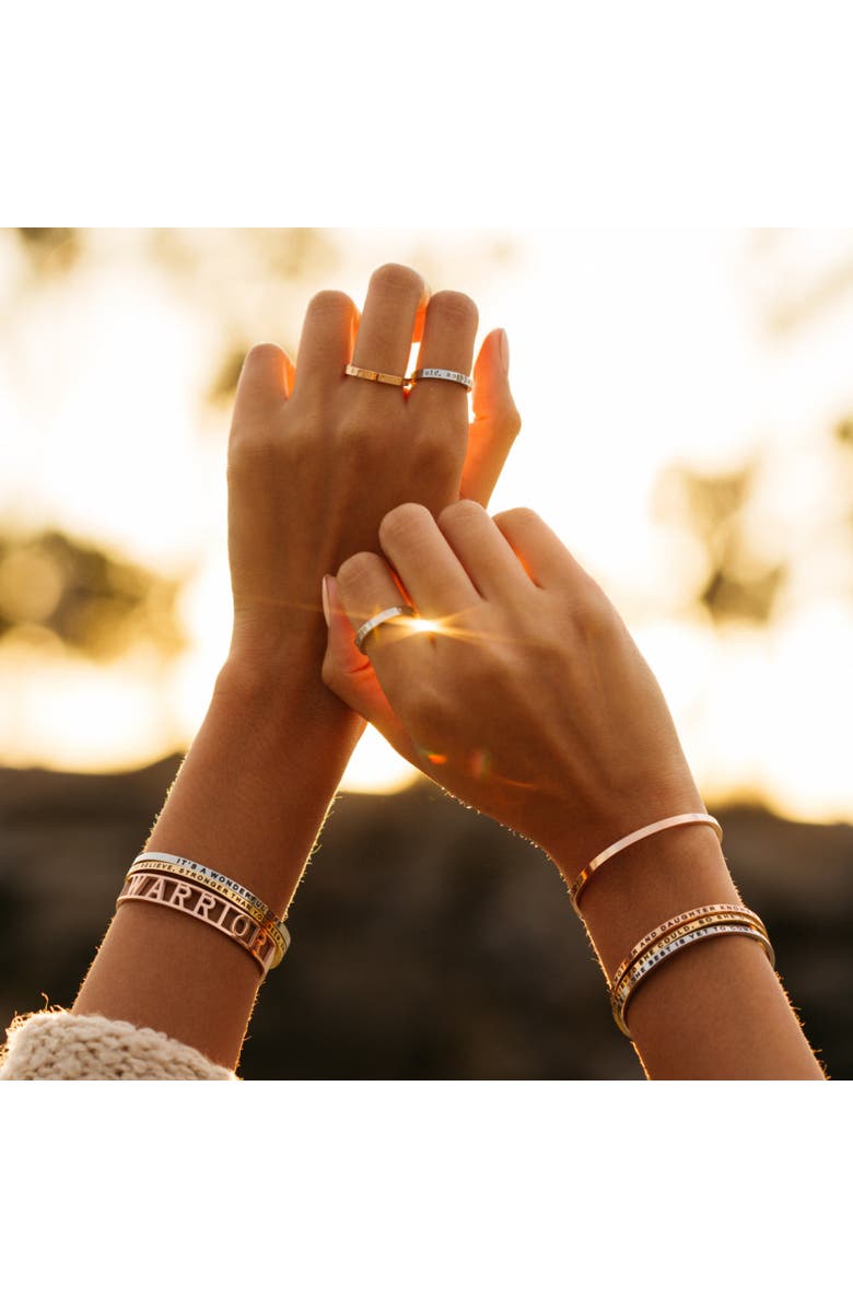 Mantra Braver, Stronger, Smarter bracelet, Alternate, color, Yellow Gold