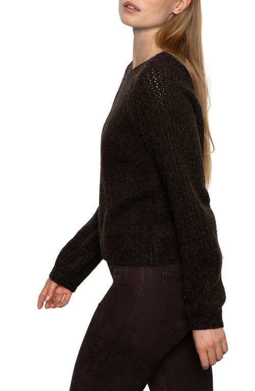 Sanctuary Cozy Moment Pointelle Sleeve Detail Sweater In Multi