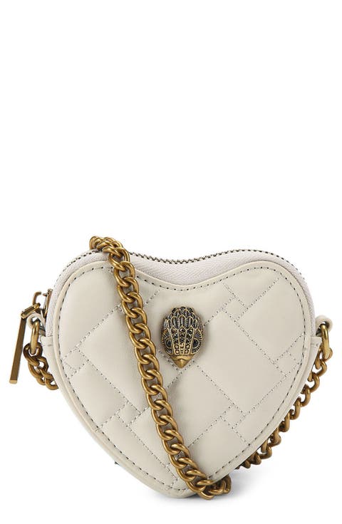 Micro Heart Leather Crossbody Bag